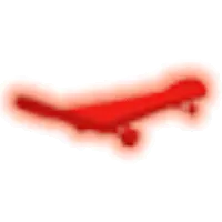 Neon Red Skateboard